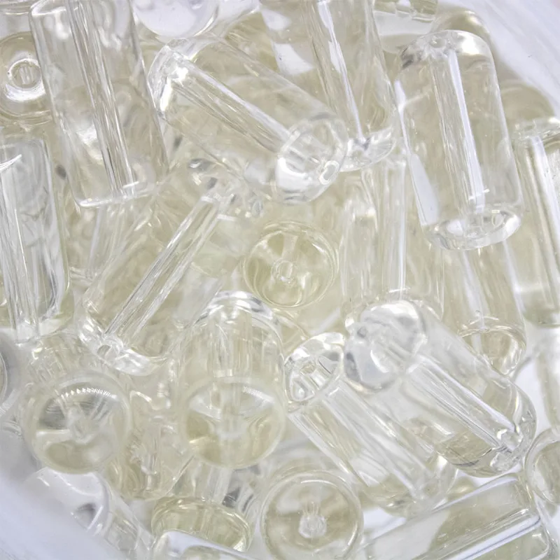 Firma Passante 20X10mm Em Vidro Com 50G Cristal Transparente