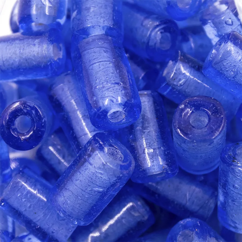 Firma Passante Indiana 12X20mm Em Vidro Com 50G 352 - Azul Claro
