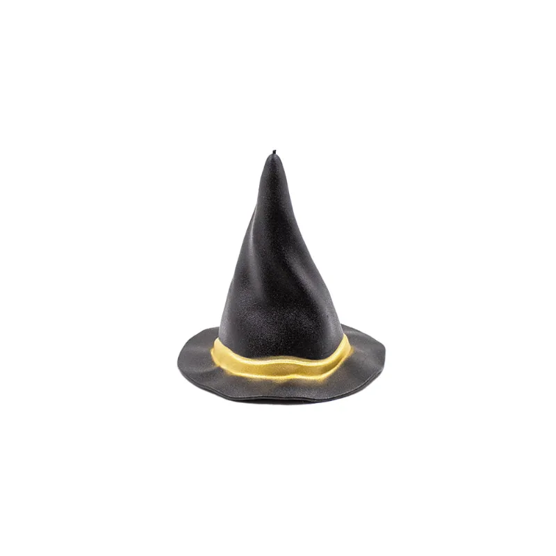 Aplique Chapéu De Bruxa Halloween 75Mm Em Plastico Com 02 Peças 225 - Preto Z25