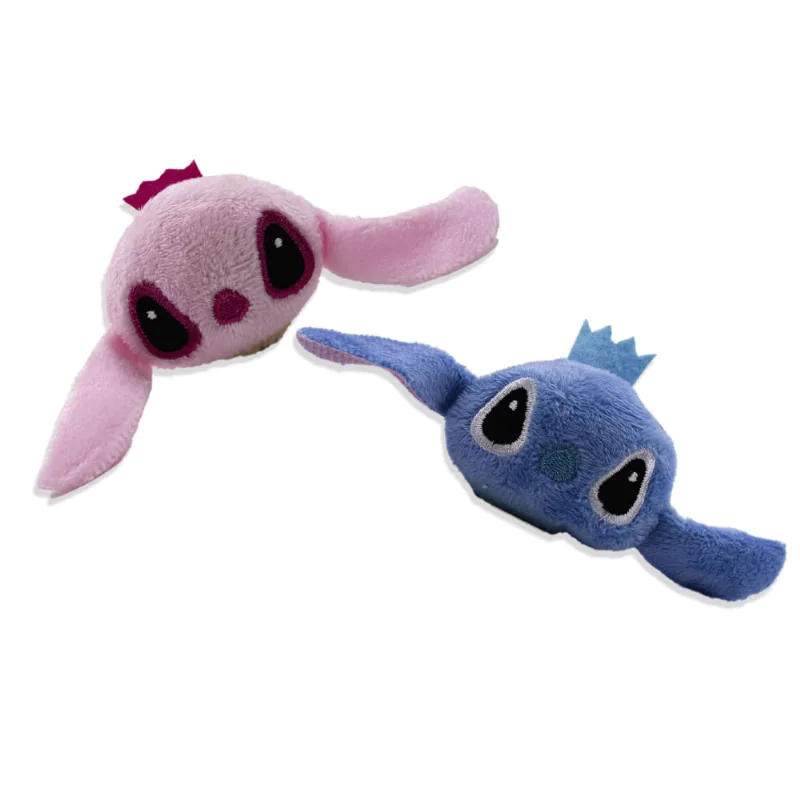 Pelucia Stitch E Angel 55Mm Em Poliester Com 02 Peças 103 - Colorido