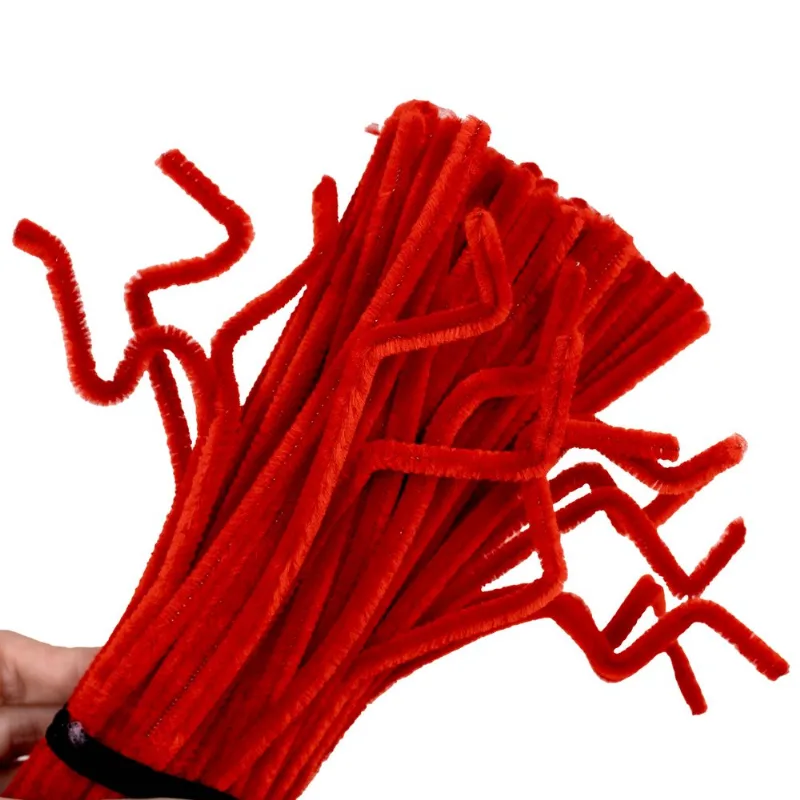 Hastes De Chenile 0.6X30cm Com 10 Peças 201 - Vermelho
