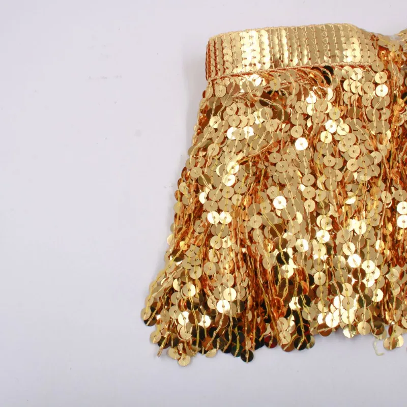 Franja De Paete 15Cm Em Poliester E Pvc Com 01 Metro 073 - Dourado