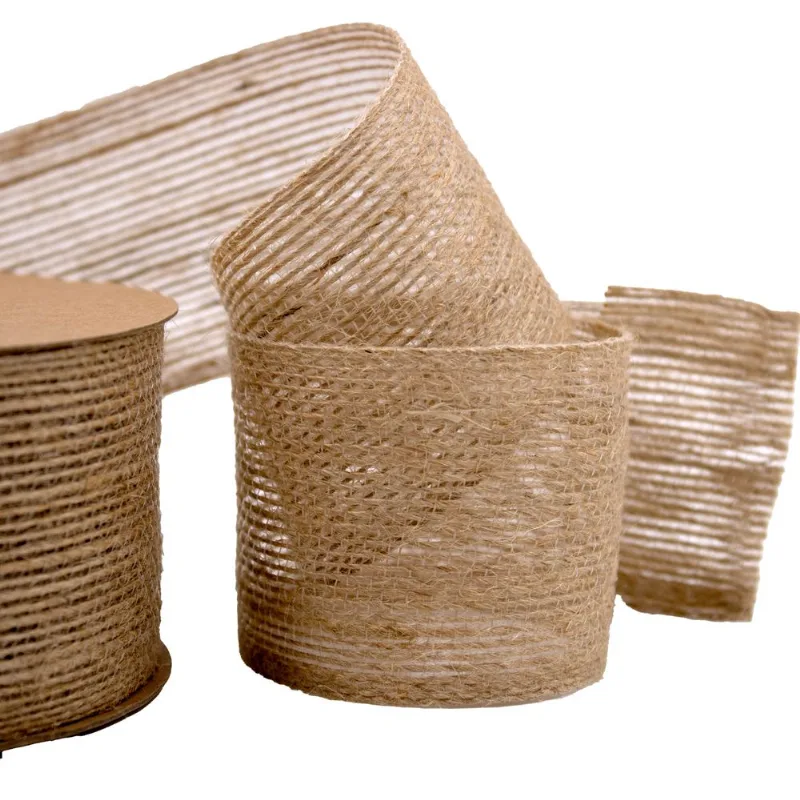 Fita Decorativa De Juta 50Mm Com 01 Metro 229F - Bege