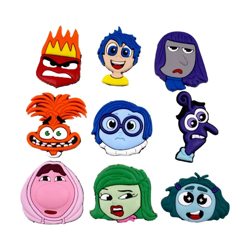 Aplique Personagens Divertidamente Emborrachado Com 05 Peças 103 - Colorido