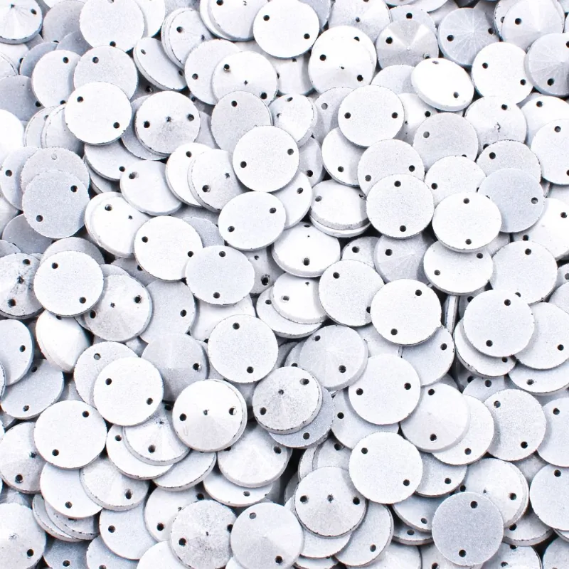 Chaton Redondo Para Costura Spike 10Mm Em Acrilico Nacional Com 50G Gelo