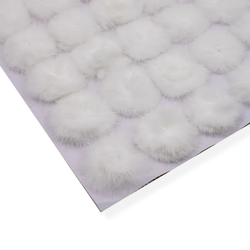 POMPOM PARA COLAGEM 40MM EM POLIESTER CARTELA COM 05 PEÇAS 209 - Branco Z9
