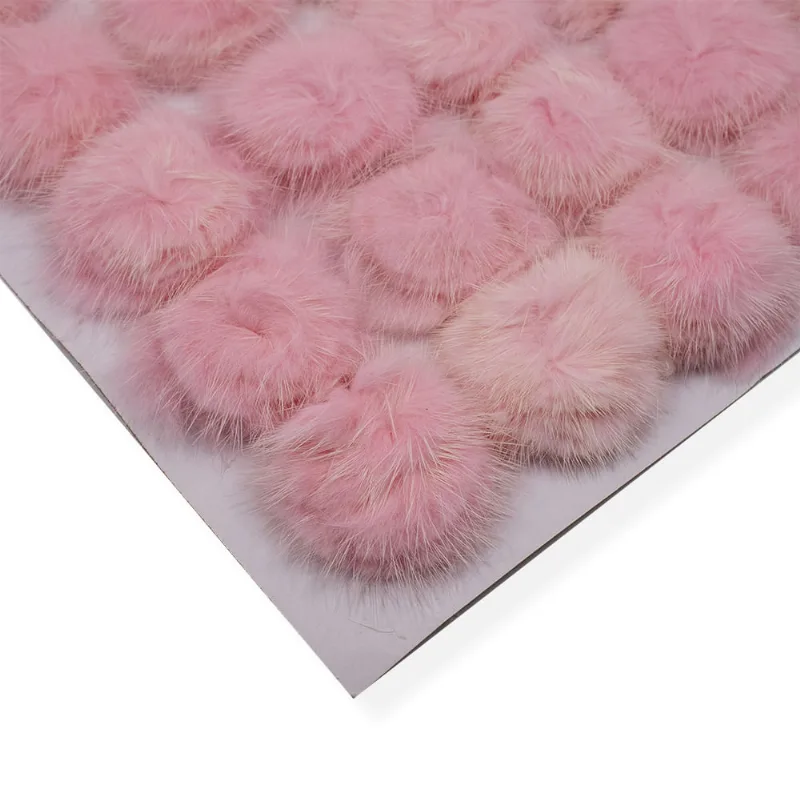 POMPOM PARA COLAGEM 40MM EM POLIESTER CARTELA COM 05 PEÇAS 213 - Rosa