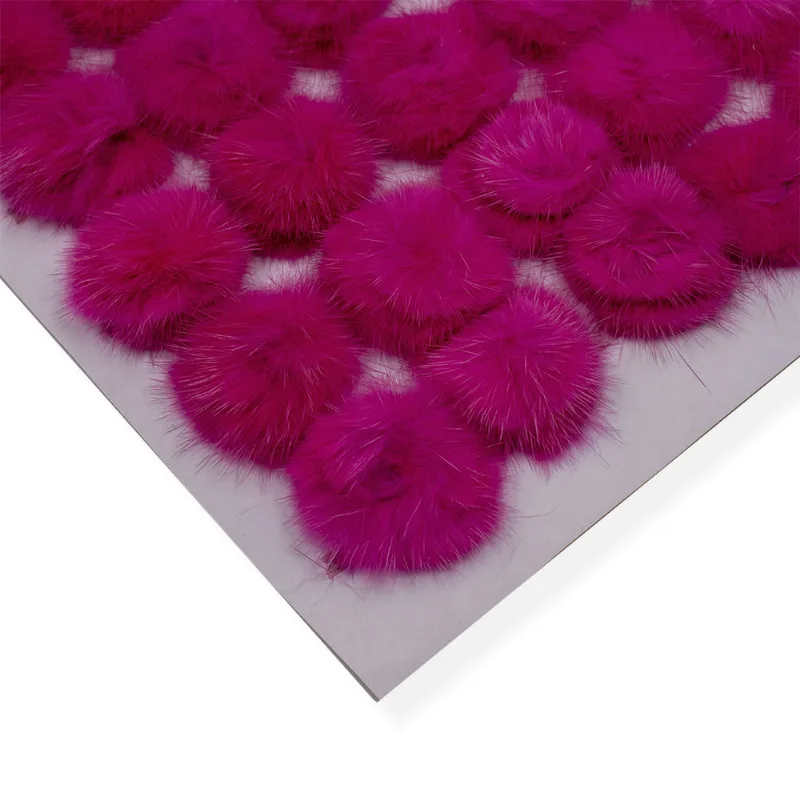 POMPOM PARA COLAGEM 40MM EM POLIESTER CARTELA COM 05 PEÇAS 223 - Rosa Pink