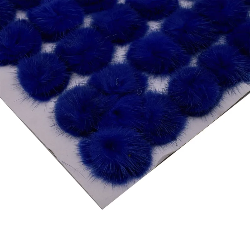 POMPOM PARA COLAGEM 40MM EM POLIESTER CARTELA COM 05 PEÇAS 237 - Azul Royal