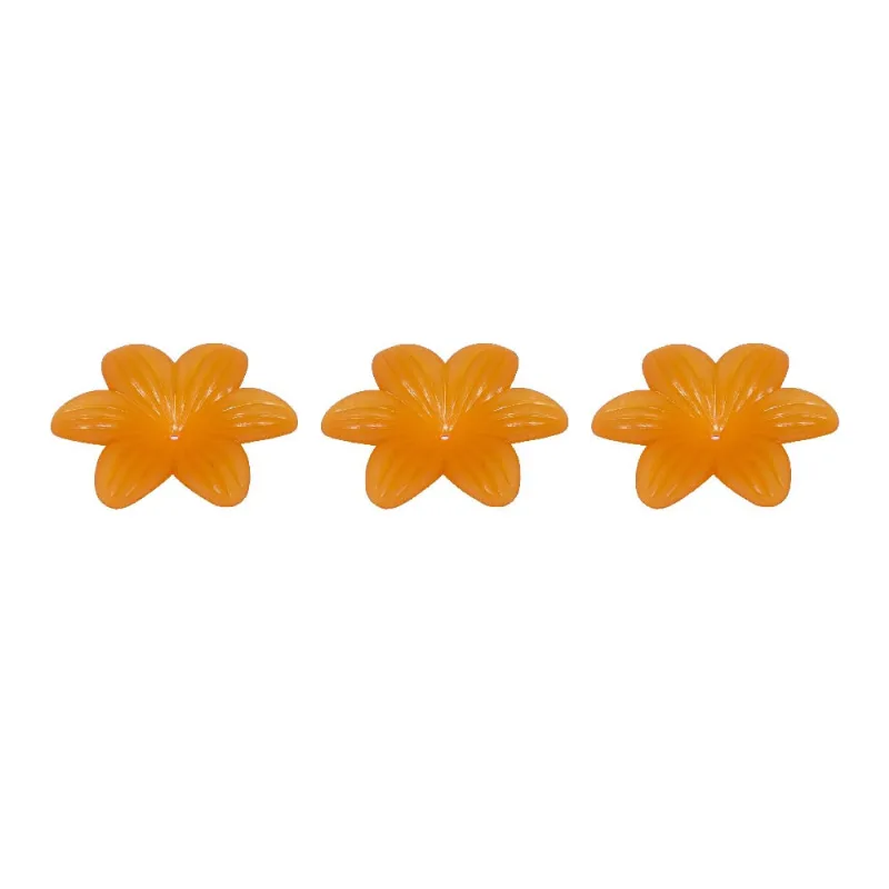 Flor Passante Fosca 45Mm Em Acrilico Com 50G 025 - Laranja 048