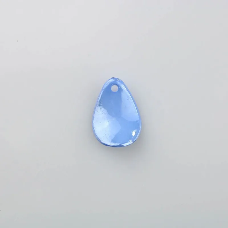 PINGENTE PETALA LEITOSA IRISADA 12X17MM EM ACRILICO COM 50G 040 - Azul 040