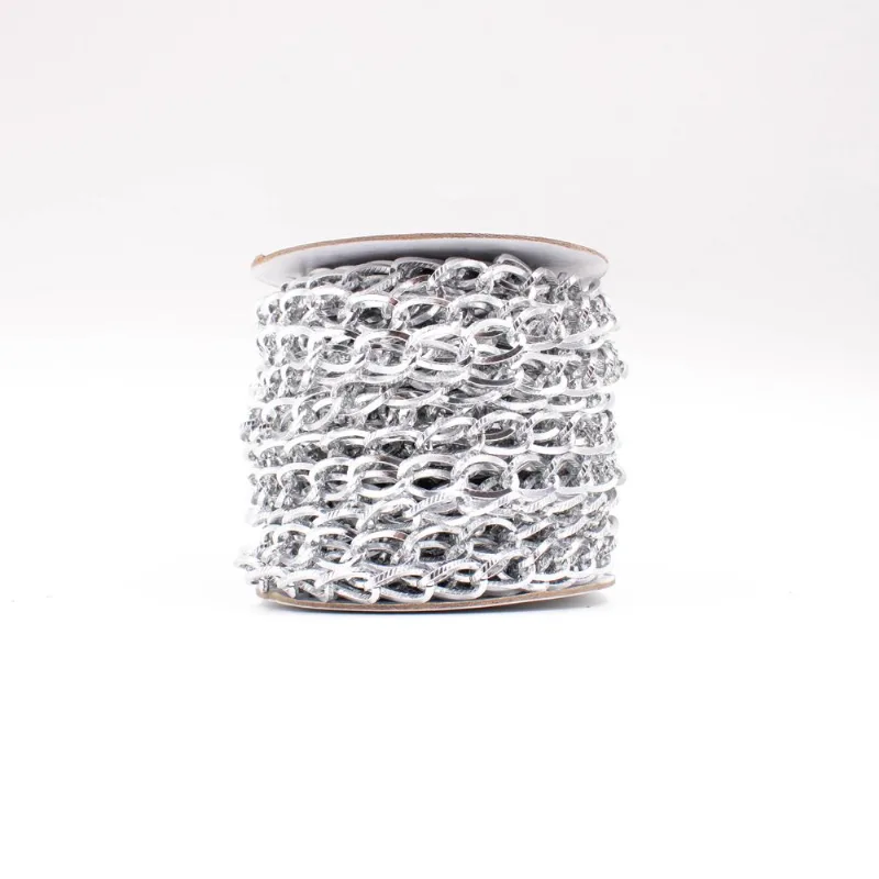 CORRENTE 17X11MM EM ALUMINIO COM 01 METRO Niquel