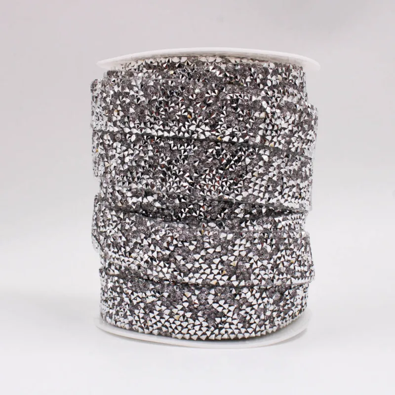 Fita De Strass Termocolante 2Cm Em Resina Com 01 Metro 074 - Niquel