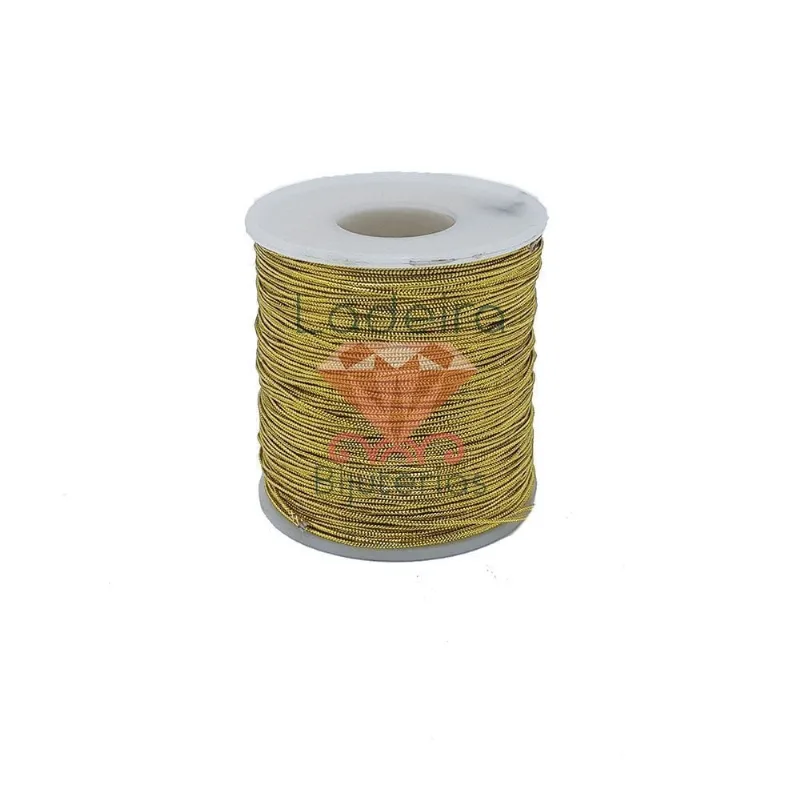 FIO METALIZADO 01MM EM PVC COM 01 METRO Dourado