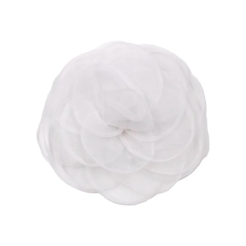 APLIQUE FLOR DE ORGANZA 11CM COM 02 PEÇAS 209 - Branco 209