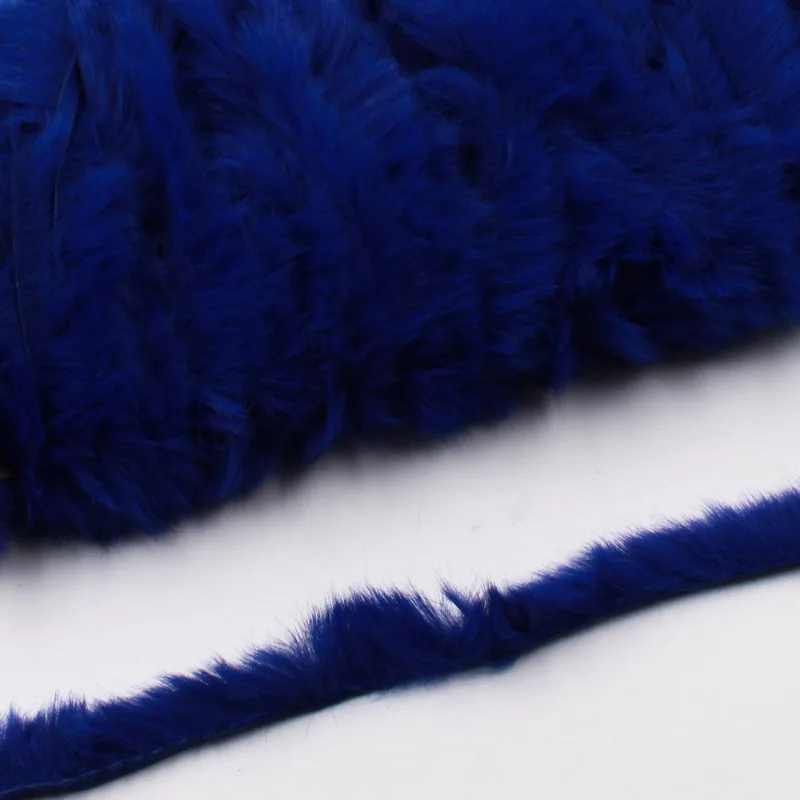 POMPOM BIGODE 05MM EM POLIESTER COM 01 METRO Azul Royal