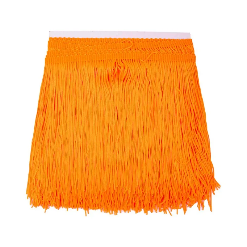 Franja de Fios 20CM em Poliester com 09 Metros 130 - Laranja 30