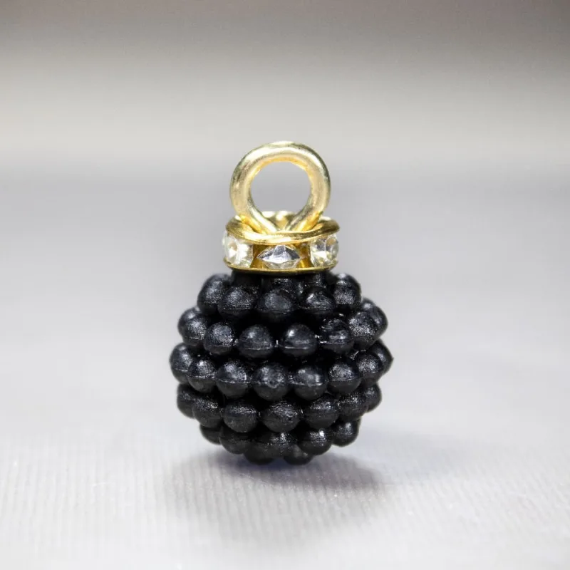Pérolas Craqueladas 12Mm Para Bijuterias (250) 225 - Preto Z25