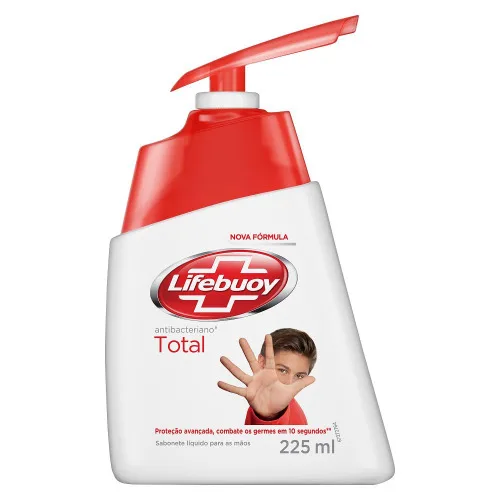 Sabonete Líquido Antibacteriano Para Mãos Total 10 Lifebuoy Frasco 225ml - LIFEBUOY