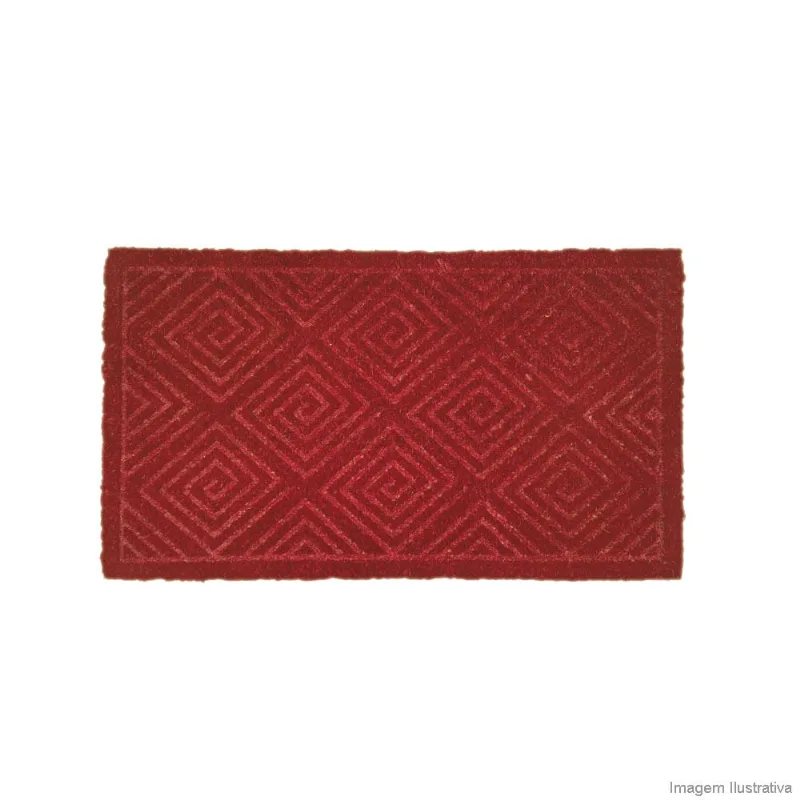 Tapete Geométrico 70x40cm vermelho Coisas e Coisinhas