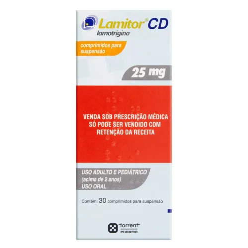 LAMITOR CD 25MG TORRENT PHARMA CAIXA 30 COMPRIMIDOS - PHARMA