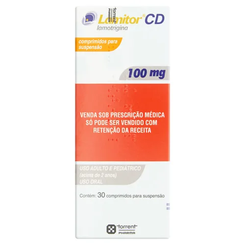 LAMITOR CD 100MG TORRENT PHARMA CAIXA 30 COMPRIMIDOS - PHARMA
