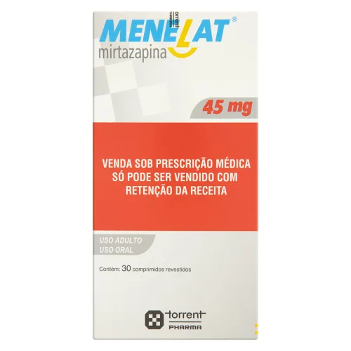 MENELAT 45MG TORRENT PHARMA CAIXA 30 COMPRIMIDOS REVESTIDOS - PHARMA
