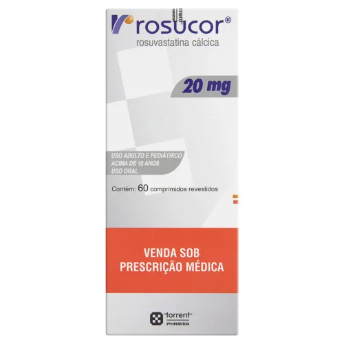 ROSUCOR 20MG TORRENT PHARMA CAIXA 60 COMPRIMIDOS REVESTIDOS - PHARMA