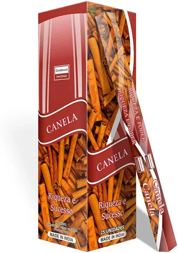 INCENSO CANELA 8 VARETAS DARSHA INCENSE - DARSHAN