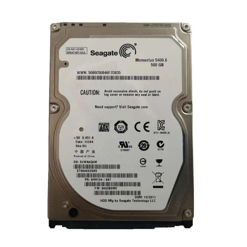Hd Interno Sata Seagate 500gb 5.4k 2.5 Momentus St9500325as