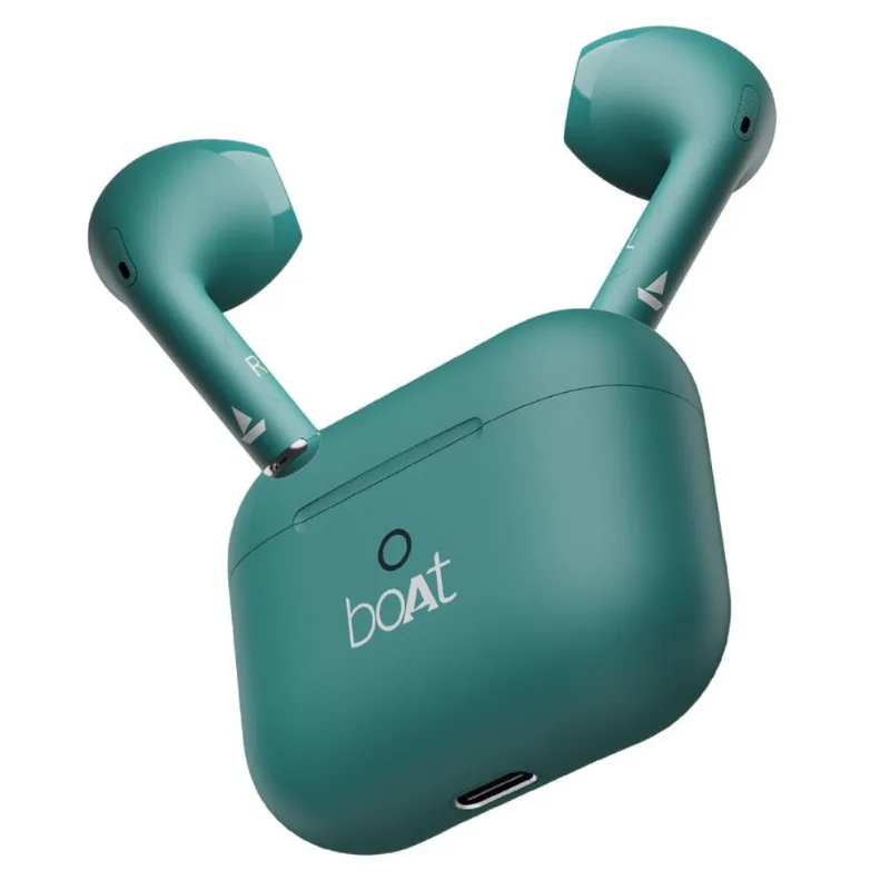 Fone de Ouvido Sem Fio Boat Bluetooth Airdopes Alpha Verde Bateria 35 hrs Reprodução Som Alto Corrida Home Office Jogos