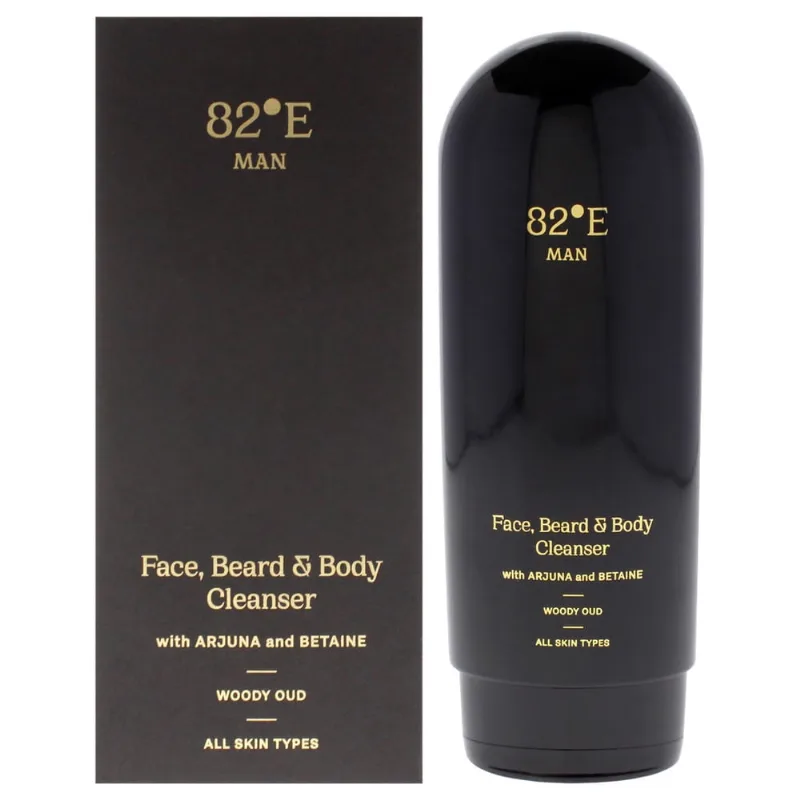 Limpador 82E para rosto, barba e corpo Woody Oud 200mL para homens