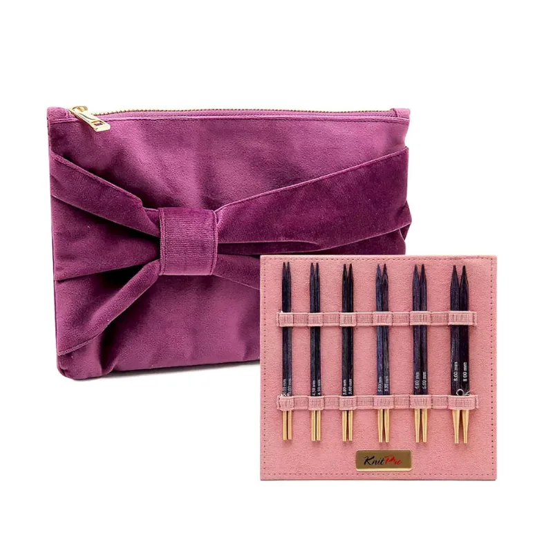 Kit Agulhas Circulares Intercambiável KnitPro Cubics J'adore