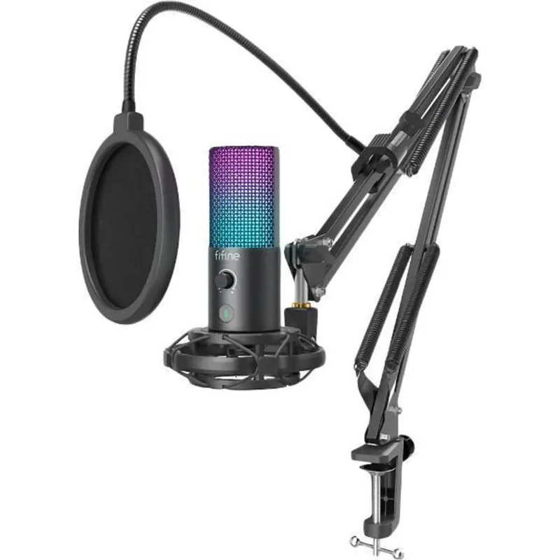 Microfone Fifine Kit T669-pro3 Usb Rgb