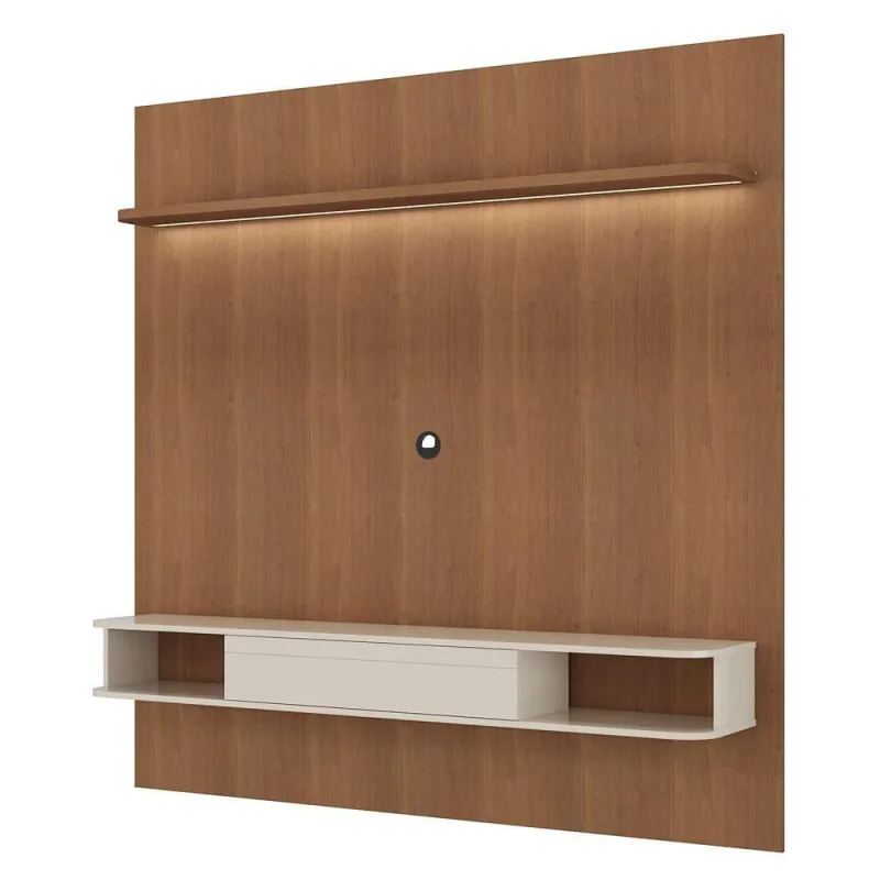 Painel Suspenso Tv 75 Pol 183 Cm 4622 Arly Cinamomo Off White - OUTRAS - Móveis