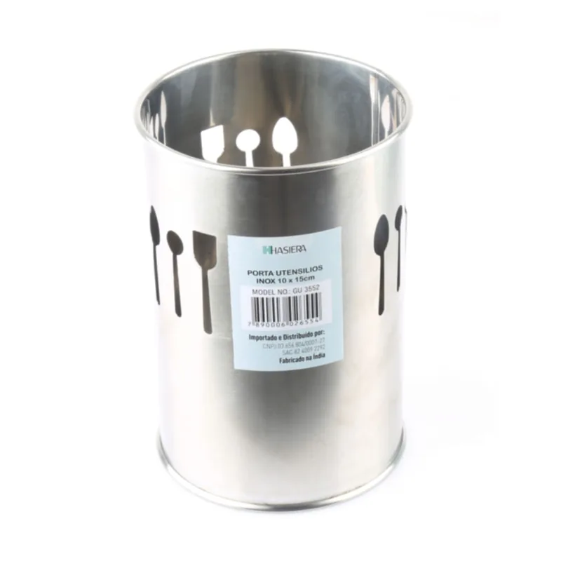 Porta-utensílios Inox 15cm Hasiera