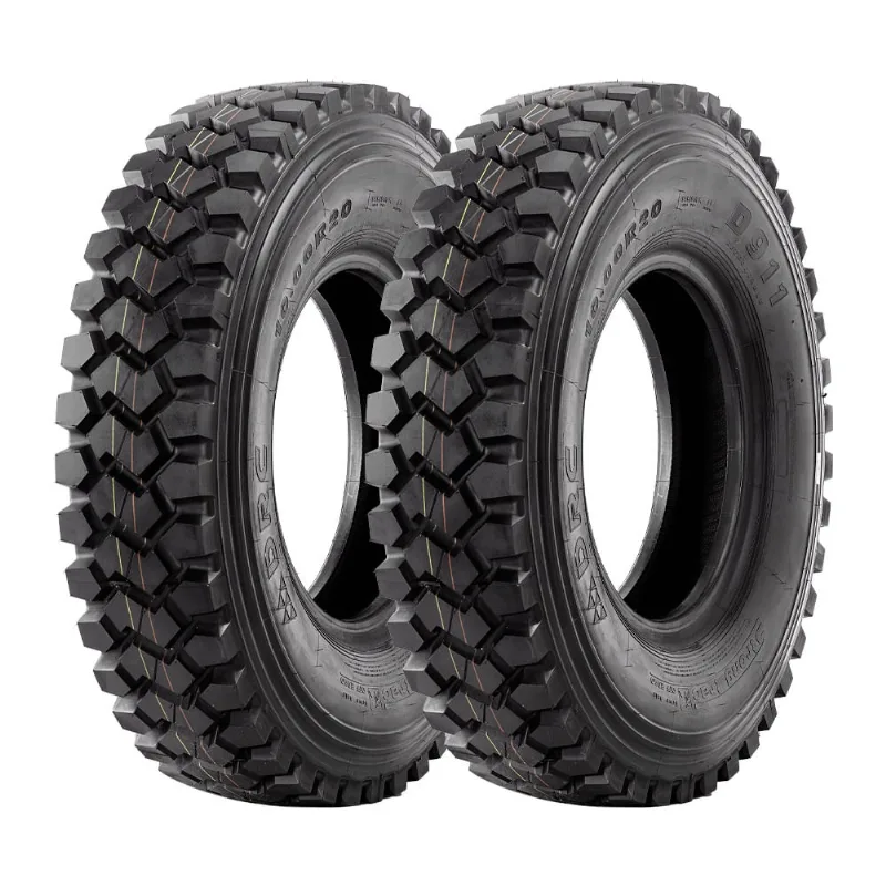 Jogo 2 Pneus drc Aro 22.5 D911 12.00R22.5 152/149F 18 Lonas