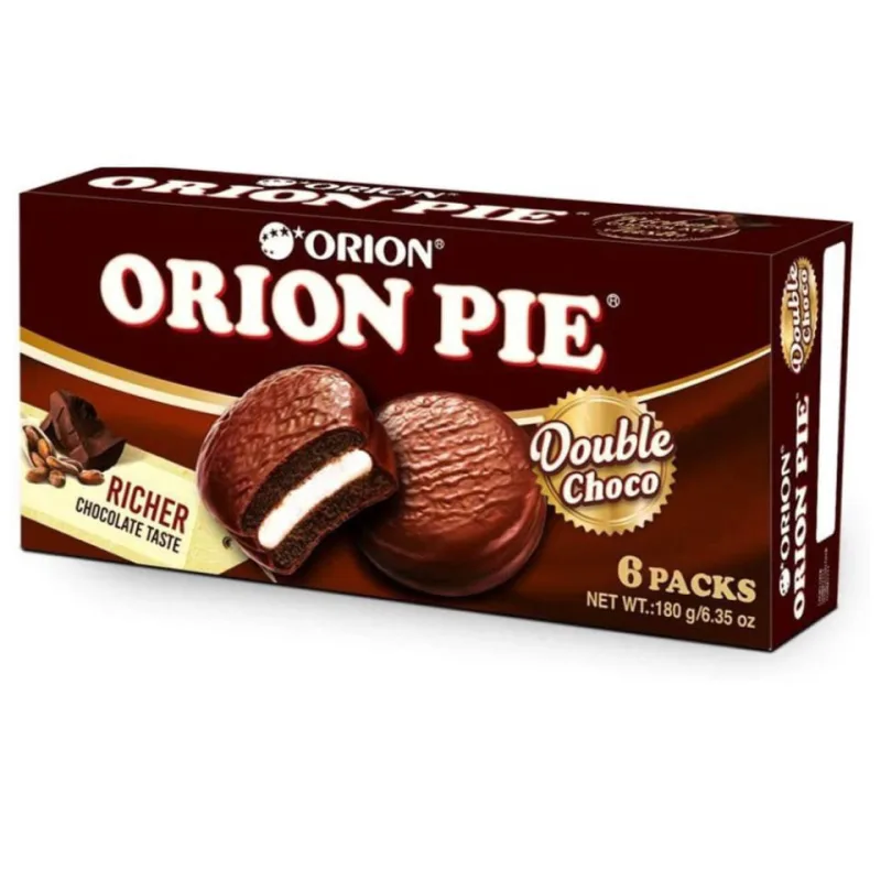 Alfajor Coreano Choco Pie Double Chocolate Orion - Importado - Não Disponível - Alimentos E Bebidas