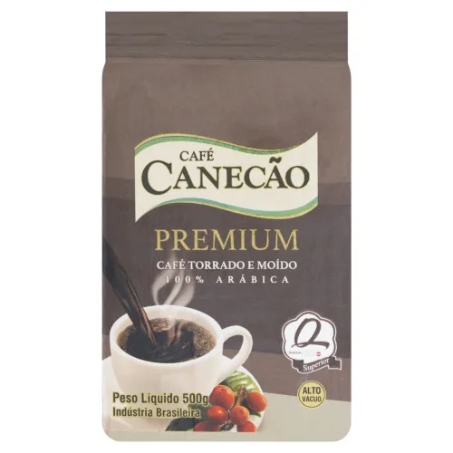 CAFÉ TORRADO E MOÍDO A VÁCUO CAFÉ CANECÃO PREMIUM PACOTE 500G - PREMIUM