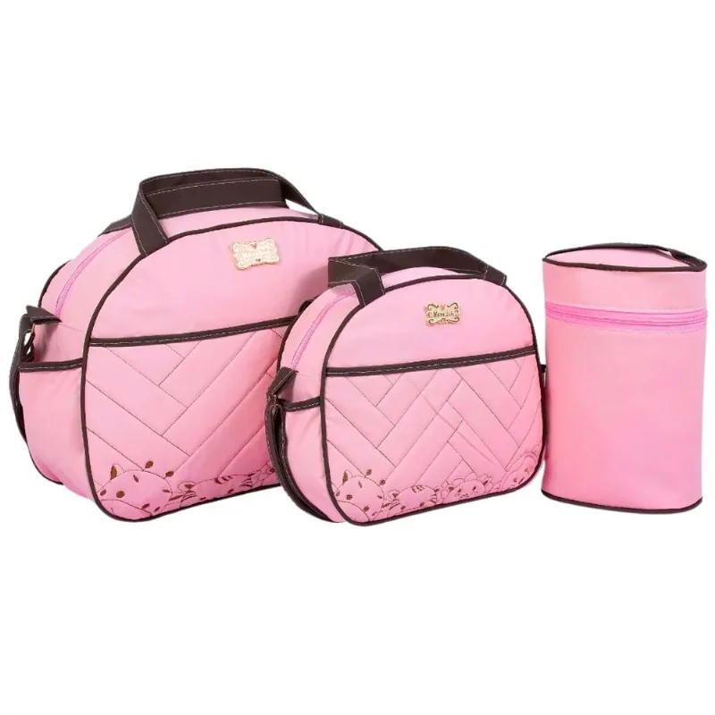Kit Bolsas Maternidade Mave Baby 1075/1076 Rosa