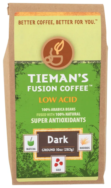 Café Tiemans Fusion Ground Dark Roast Com Matcha, Rooibos E Goji - Não Informado - Mercearia