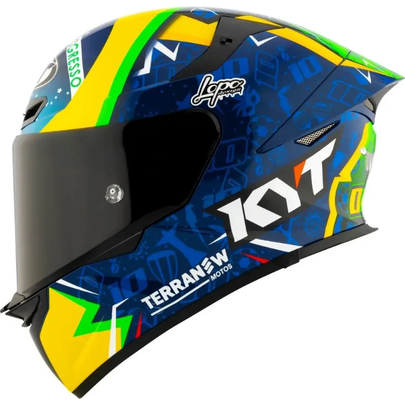 Capacete Kyt Tt Revo Diogo Moreira Edição Brasil Tam 62