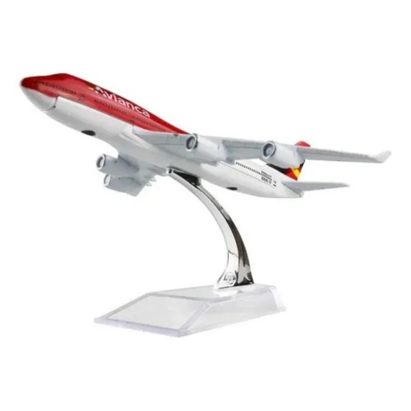 Avião Miniatura Avianca Colômbia Airlines B747 200 16 Cm