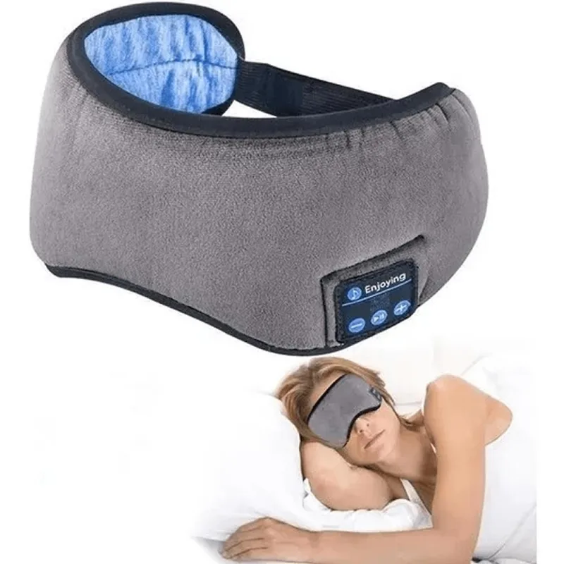 Tapa Olho Máscara Dormir Fone De Ouvido Bluetooth Confortável