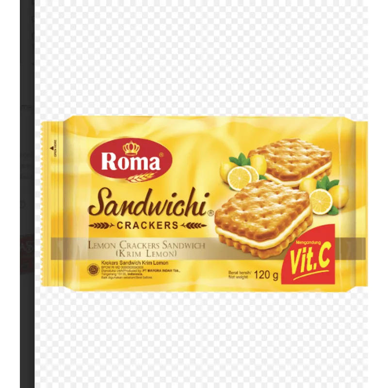 BISCOITO INDONESIO ROMA SANDWICHI 120G LIMAO