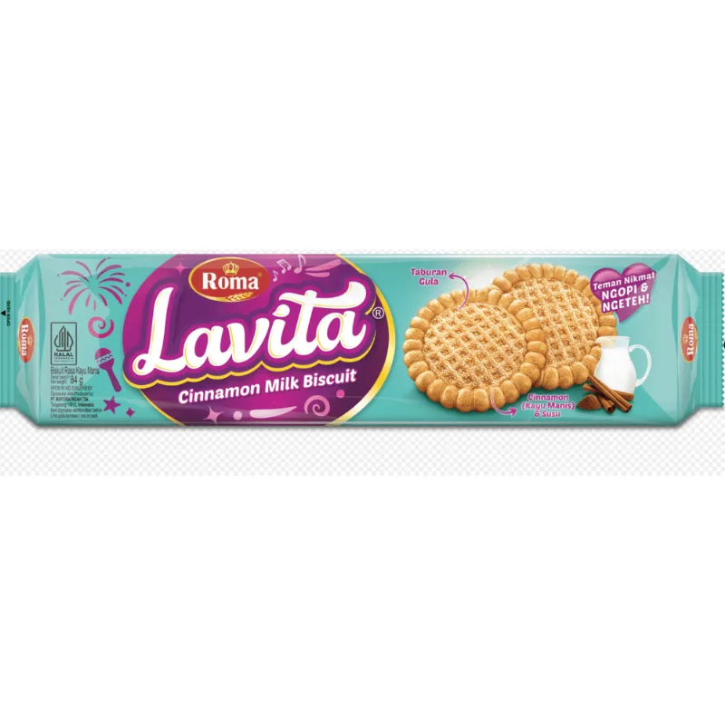 BISCOITO INDONESIO LAVITA 84G - LEITE COM CANELA