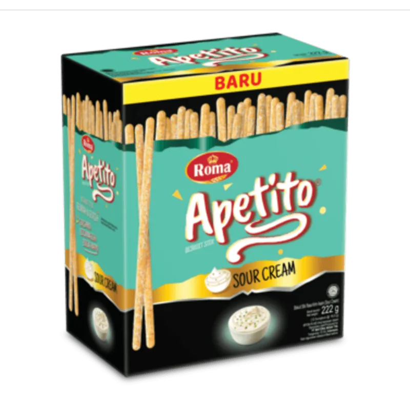 Biscoito Apetito Sour Cream Palito Roma 18,5g