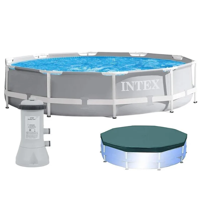 Piscina Estrutural 6.503 Litros Armação Prism + Capa + Filtro - Intex