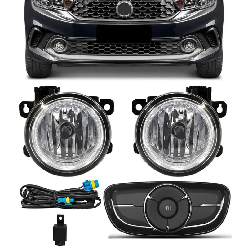 Kit Farol De Milha Fiat Argo/Cronos 2018-2020 - Botão Painel
