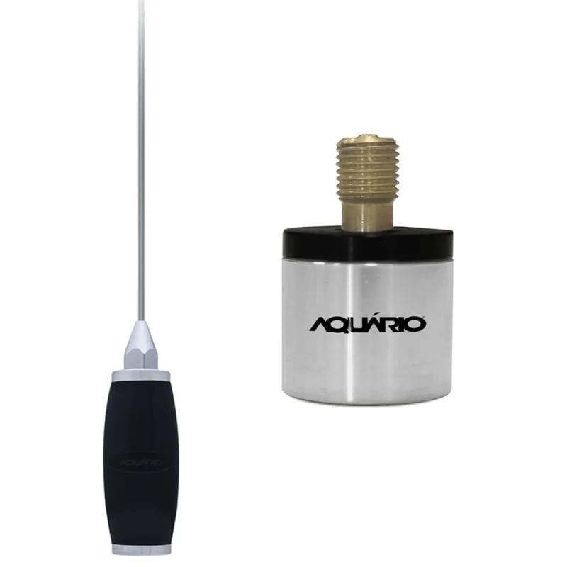 Antena Radio Px Aquario Mini Maria Mole Marinox 1,40 Metros B-2005p + Adaptador uhf para px - Não Disponível - Telefonia